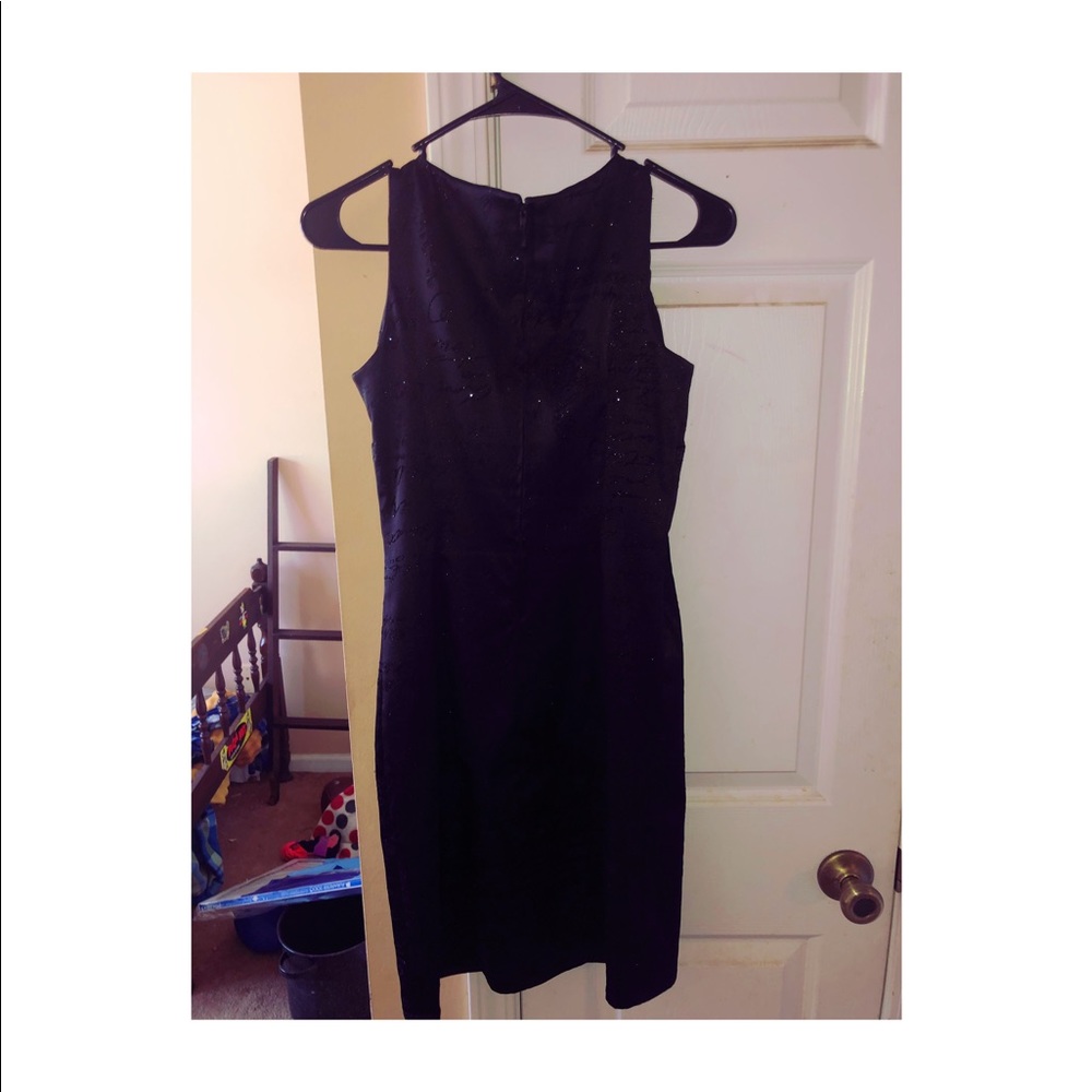 Black sequence dress